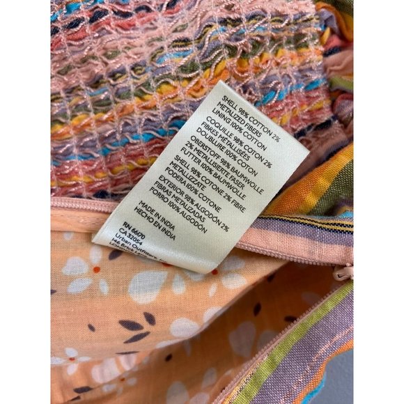 Pilcro Anthropologie women's medium rainbow smocked strapless tube top NWT - Picture 7 of 9